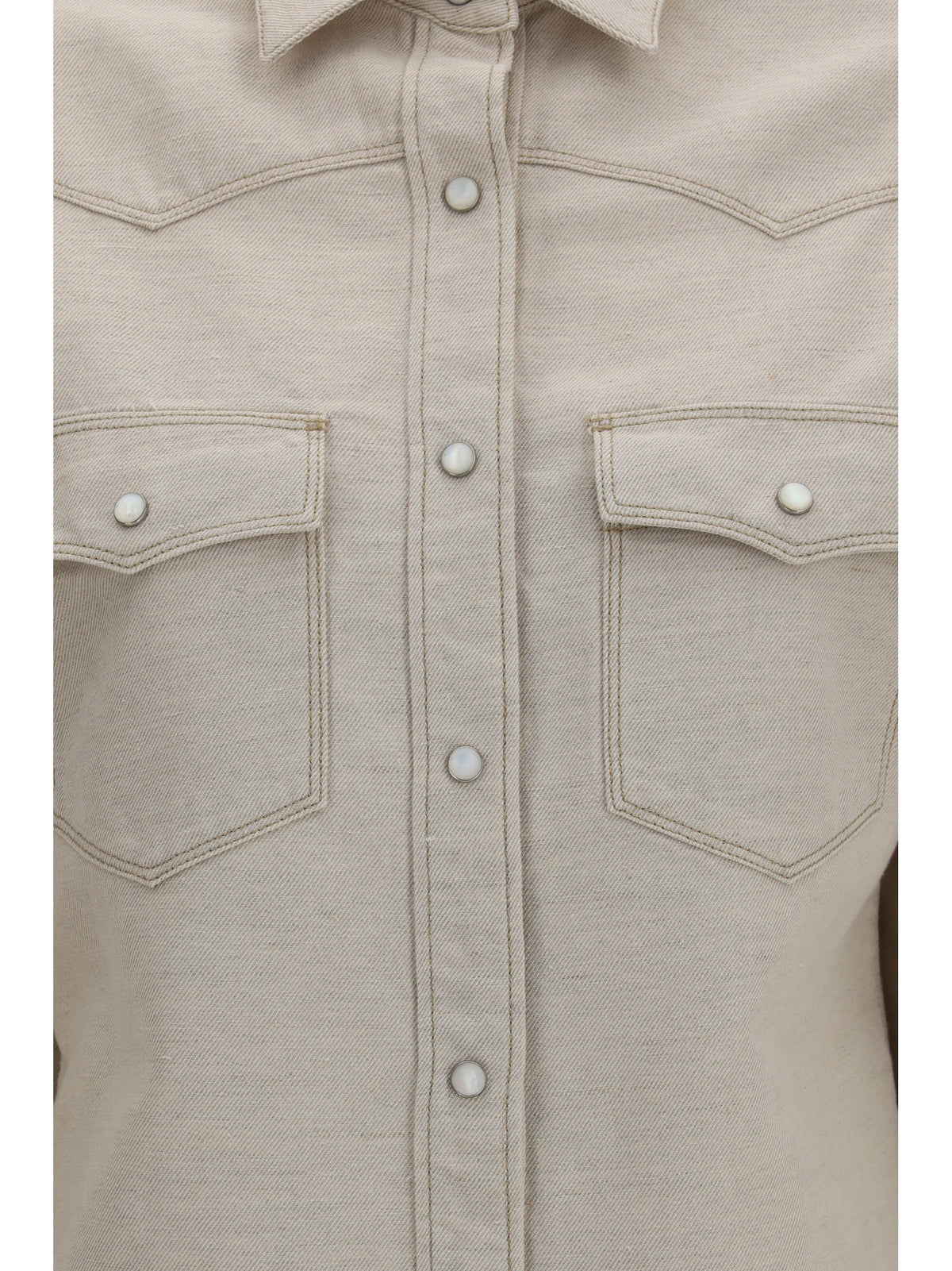 Fendi Women Selleria Denim Western Shirt