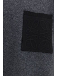 Loewe Men Anagram Cotton-Blend Sweatshirt With Pocket
