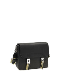 Fendi Men Flow Mess Medium Roman Leather Crossbody Bag