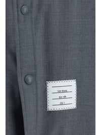 THOM BROWNE Thom Browne Men Wool And Cotton Blend Shirt