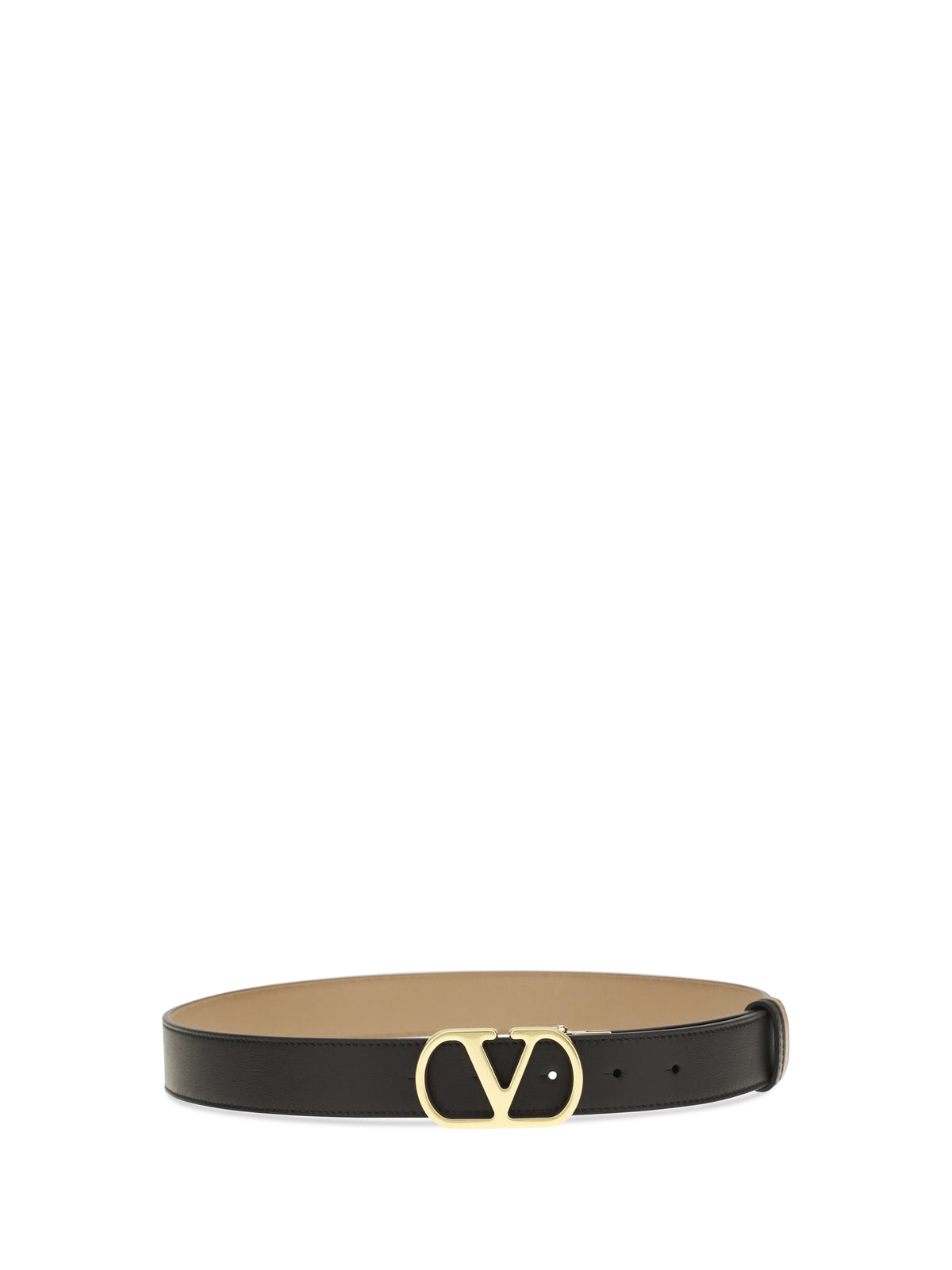 VALENTINO GARAVANI Valentino Garavani Women Vlogo Signature Reversible Polished Calf Leather Belt