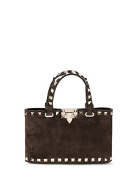 Valentino Garavani Women Suede Rockstud Mini Handbag