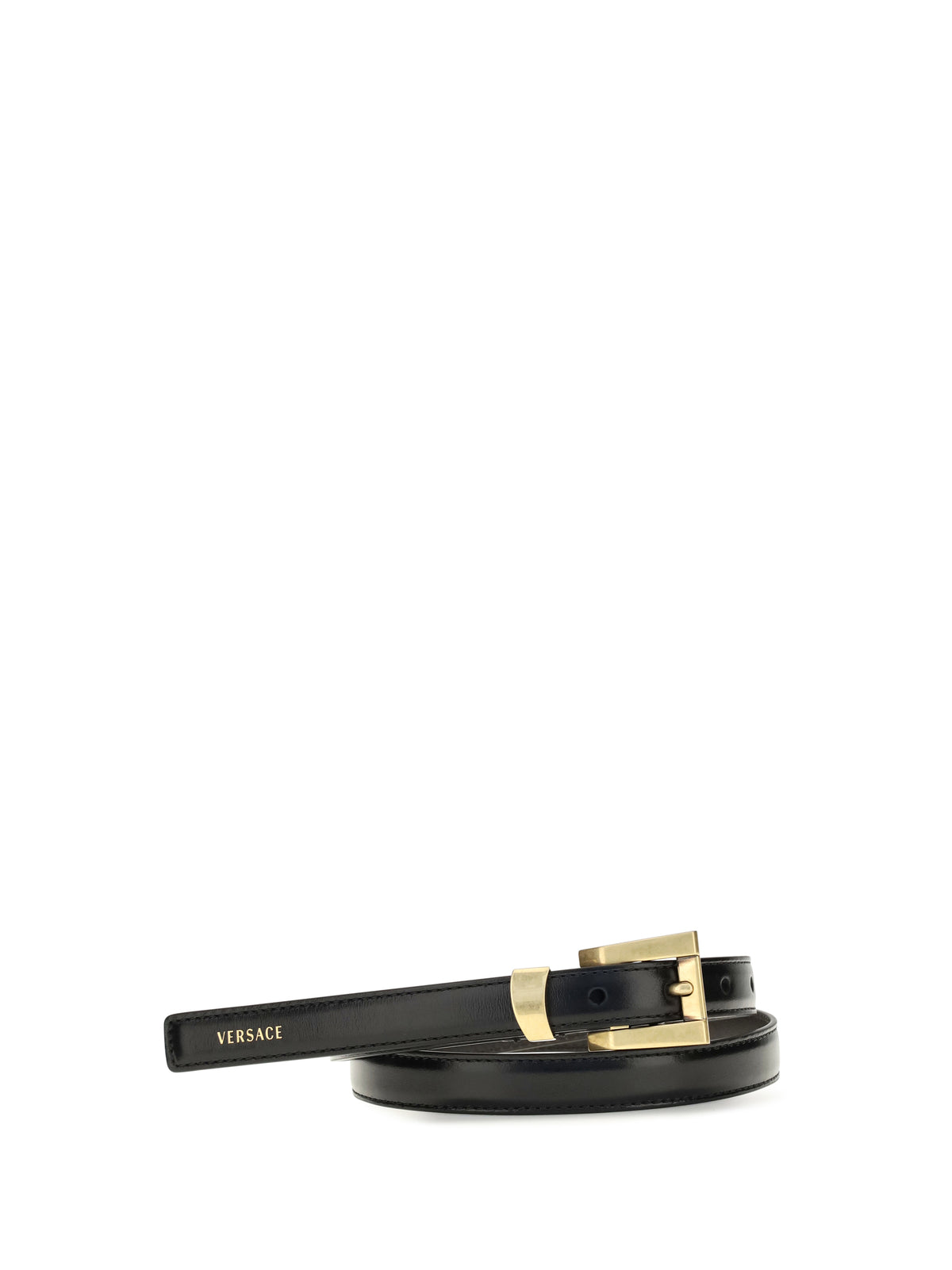 VERSACE Versace Women Glossy Leather Logo Print Belt