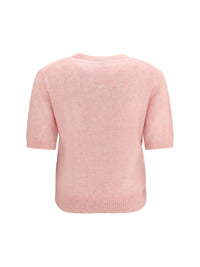 GANNI Ganni Women Alpaca Graphic Knit T-Shirt