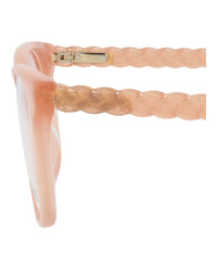 Chloé Chloé Kids Unisex Cat Eye Nude Nude Transparent Fashion Designer Eyewear