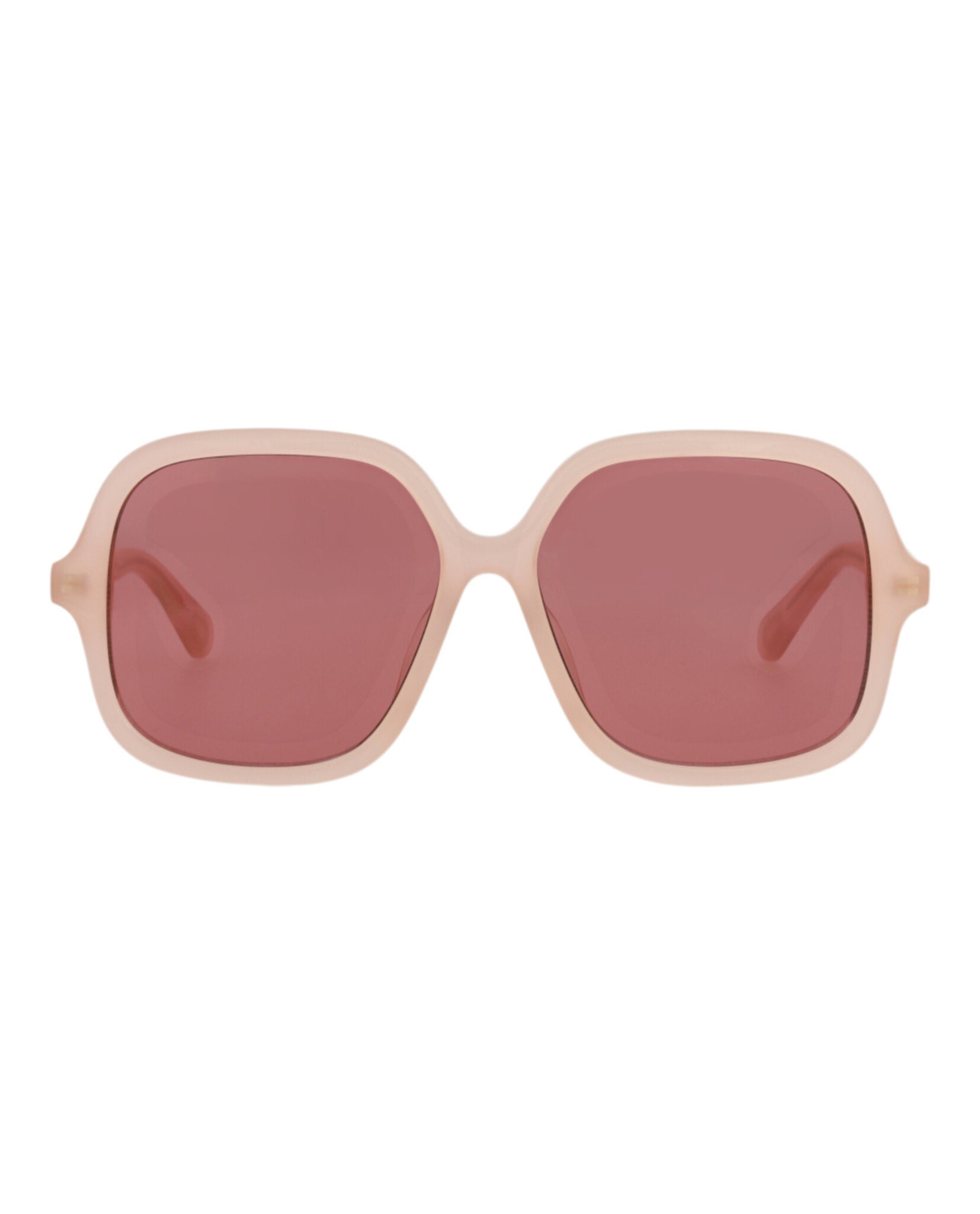 Chloé Chloé Kids Unisex Square/Rectangle Pink Pink Brown Fashion Designer Eyewear