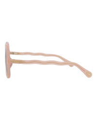 Chloé Chloé Kids Unisex Square/Rectangle Pink Pink Brown Fashion Designer Eyewear