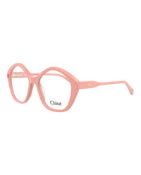 Chloé Chloé Womens Square/Rectangle Pink Pink Transparent Fashion Designer Eyewear