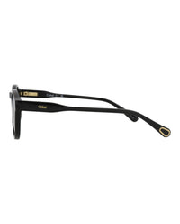 Chloé Kids Unisex Round/Oval Black Black Grey Fashion Designer Eyewear
