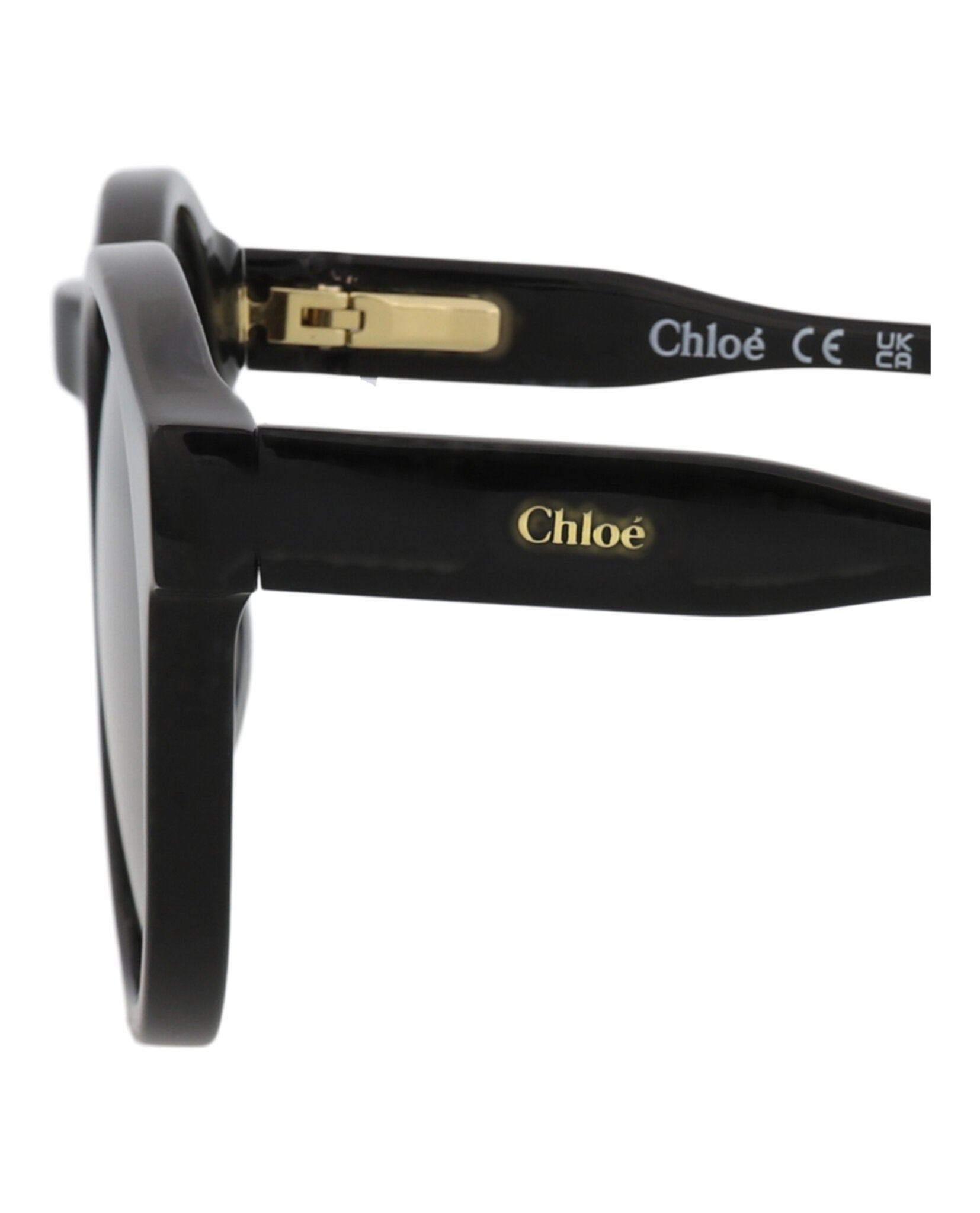 Chloé Kids Unisex Round/Oval Black Black Grey Fashion Designer Eyewear