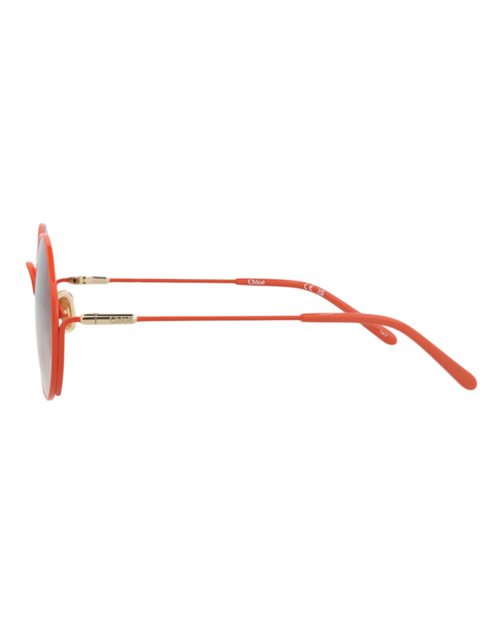 Chloé Kids Unisex Round/Oval Orange Orange Brown Fashion Designer Eyewear