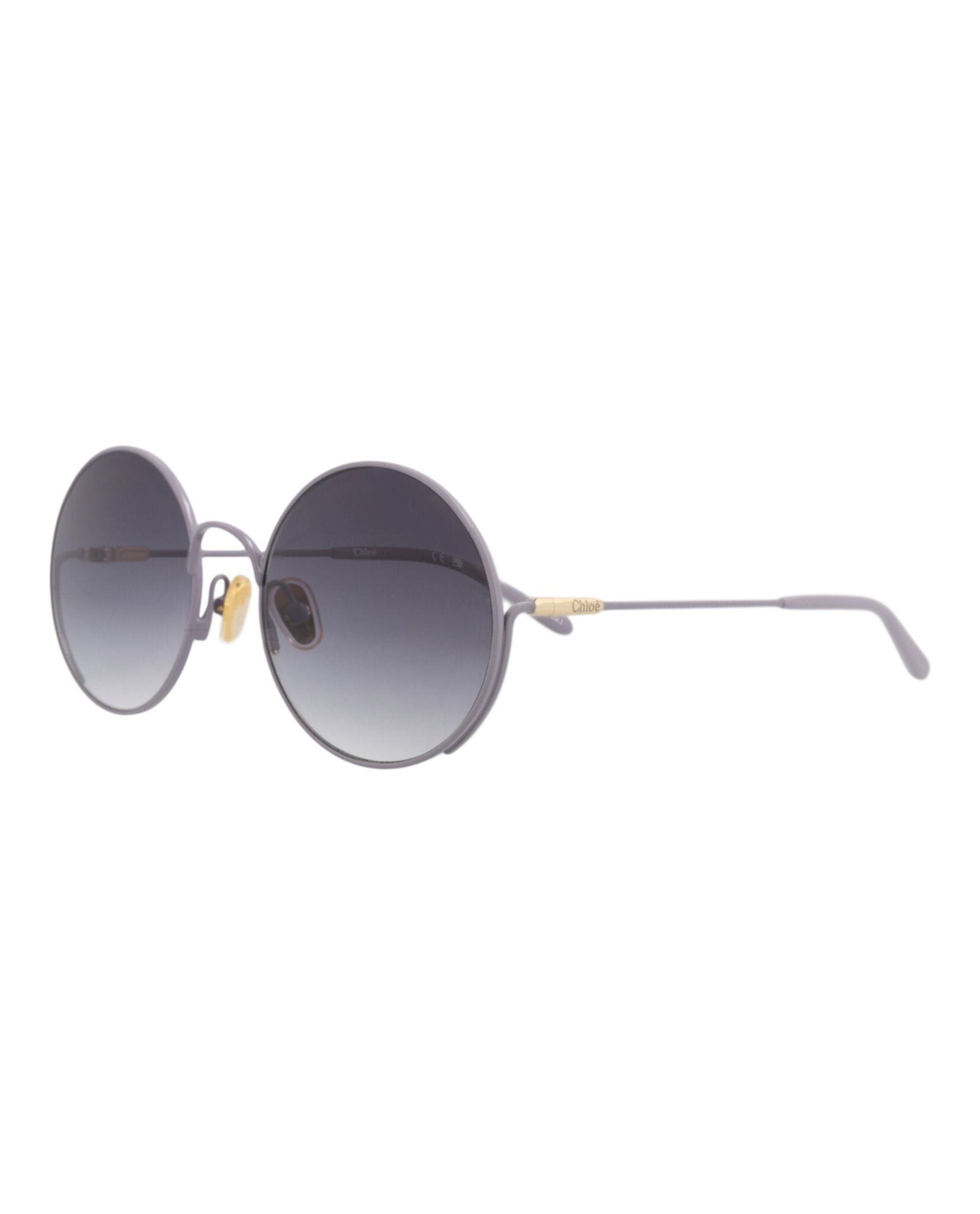 Chloé Kids Unisex Round/Oval Violet Violet Grey Fashion Designer Eyewear