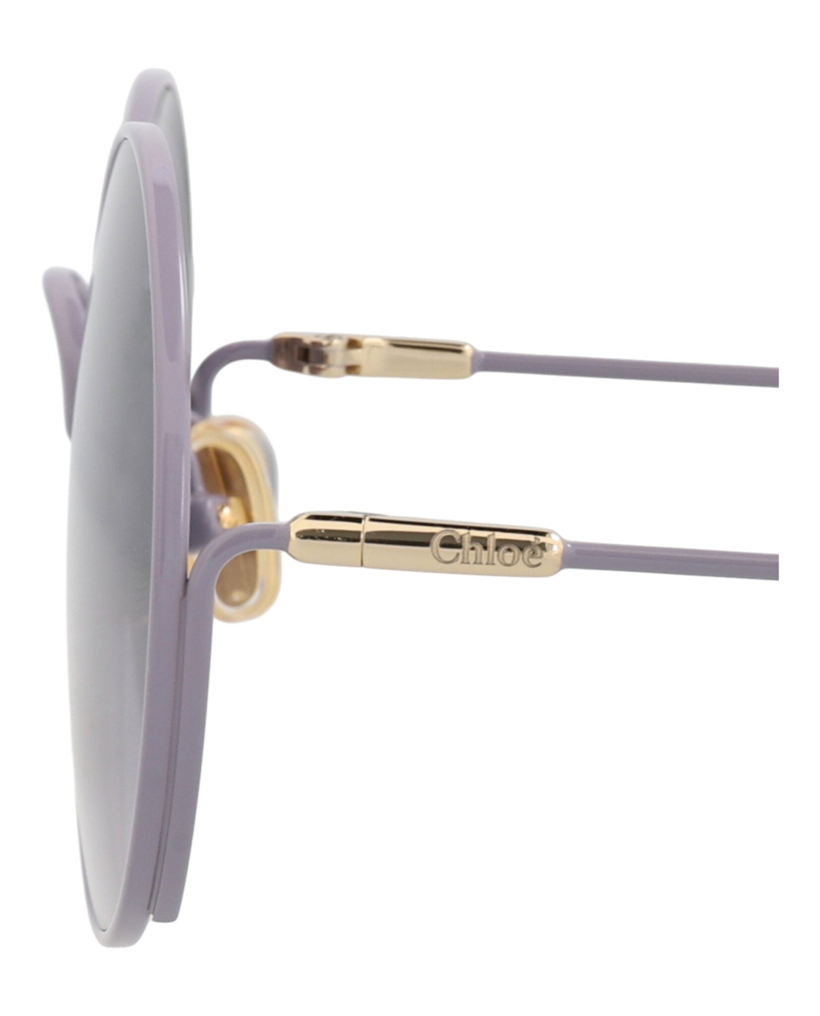 Chloé Kids Unisex Round/Oval Violet Violet Grey Fashion Designer Eyewear
