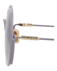 Chloé Kids Unisex Round/Oval Violet Violet Grey Fashion Designer Eyewear