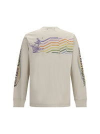 GOLDEN GOOSE Golden Goose Men Asymmetric Print Sweatshirt
