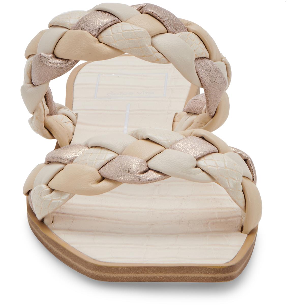 Indy Womens Faux Leather Slides Slide Sandals