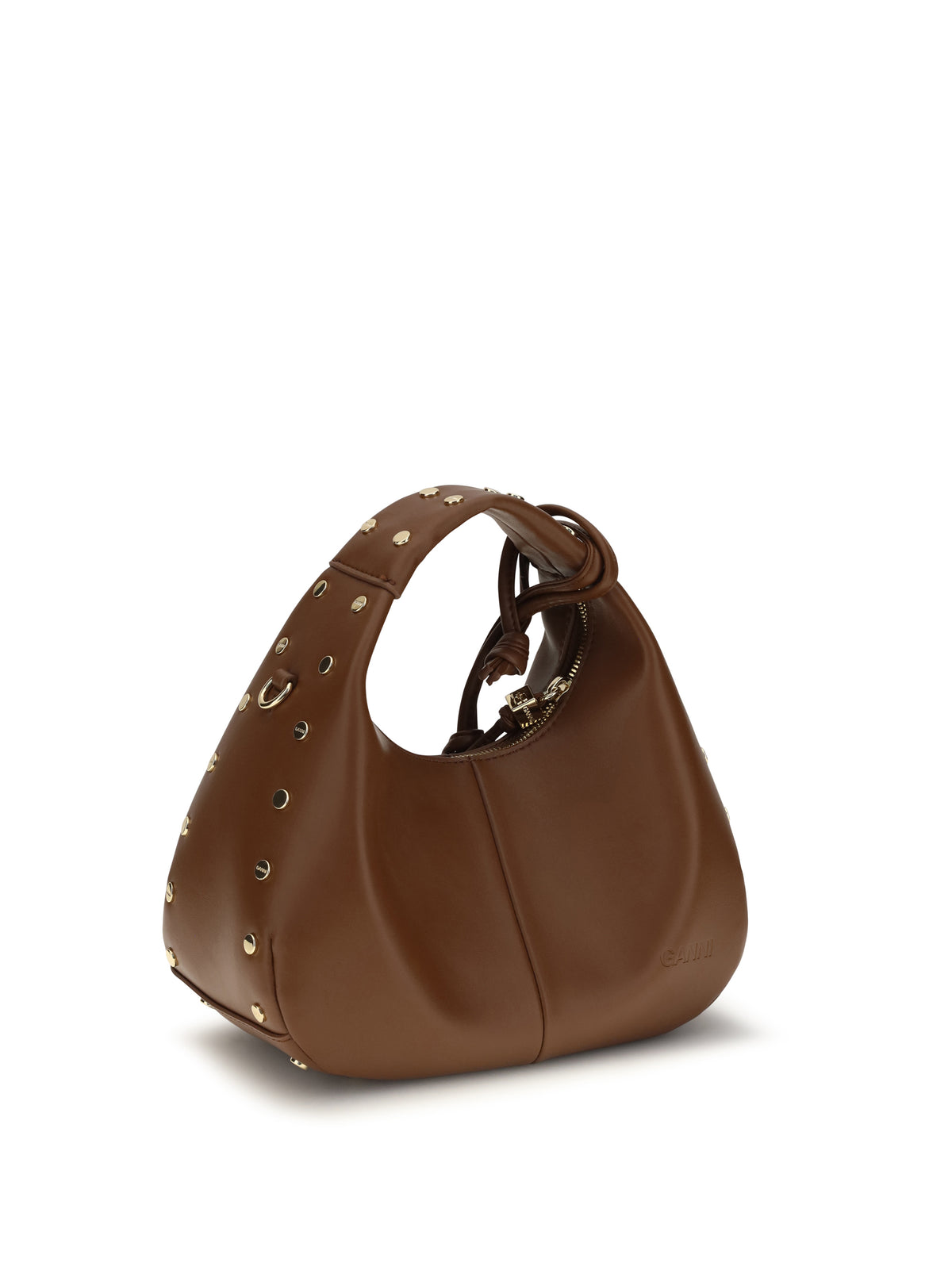 Ganni Women Mini Studded Hobo Handbag