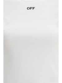 OFF-WHITE Off-White Women Off Stamp Rib Basic T-Shirt