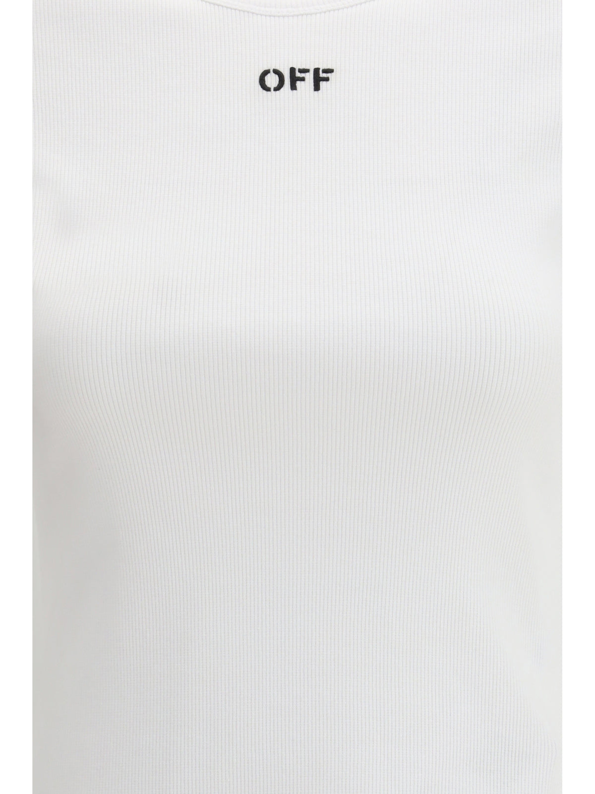 OFF-WHITE Off-White Women Off Stamp Rib Basic T-Shirt