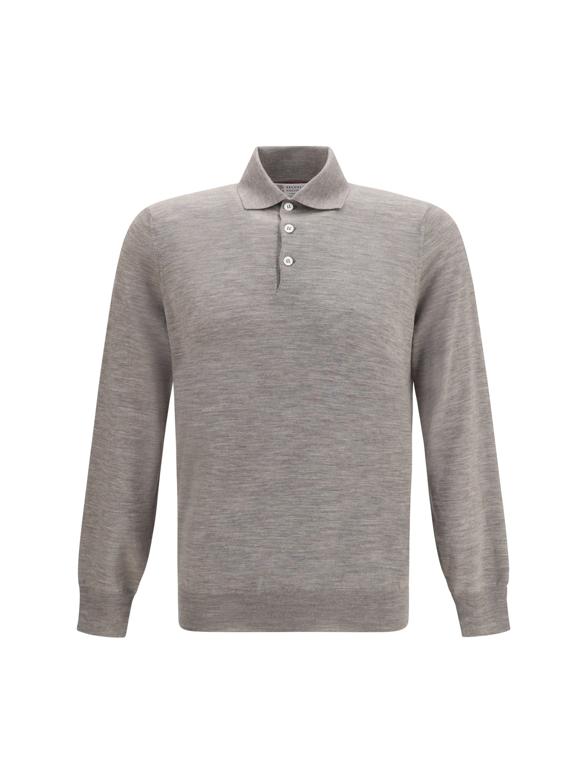 Brunello Cucinelli Men Virgin Wool Polo Sweater