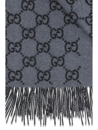 GUCCI Gucci Men Gg Cashmere Scarf