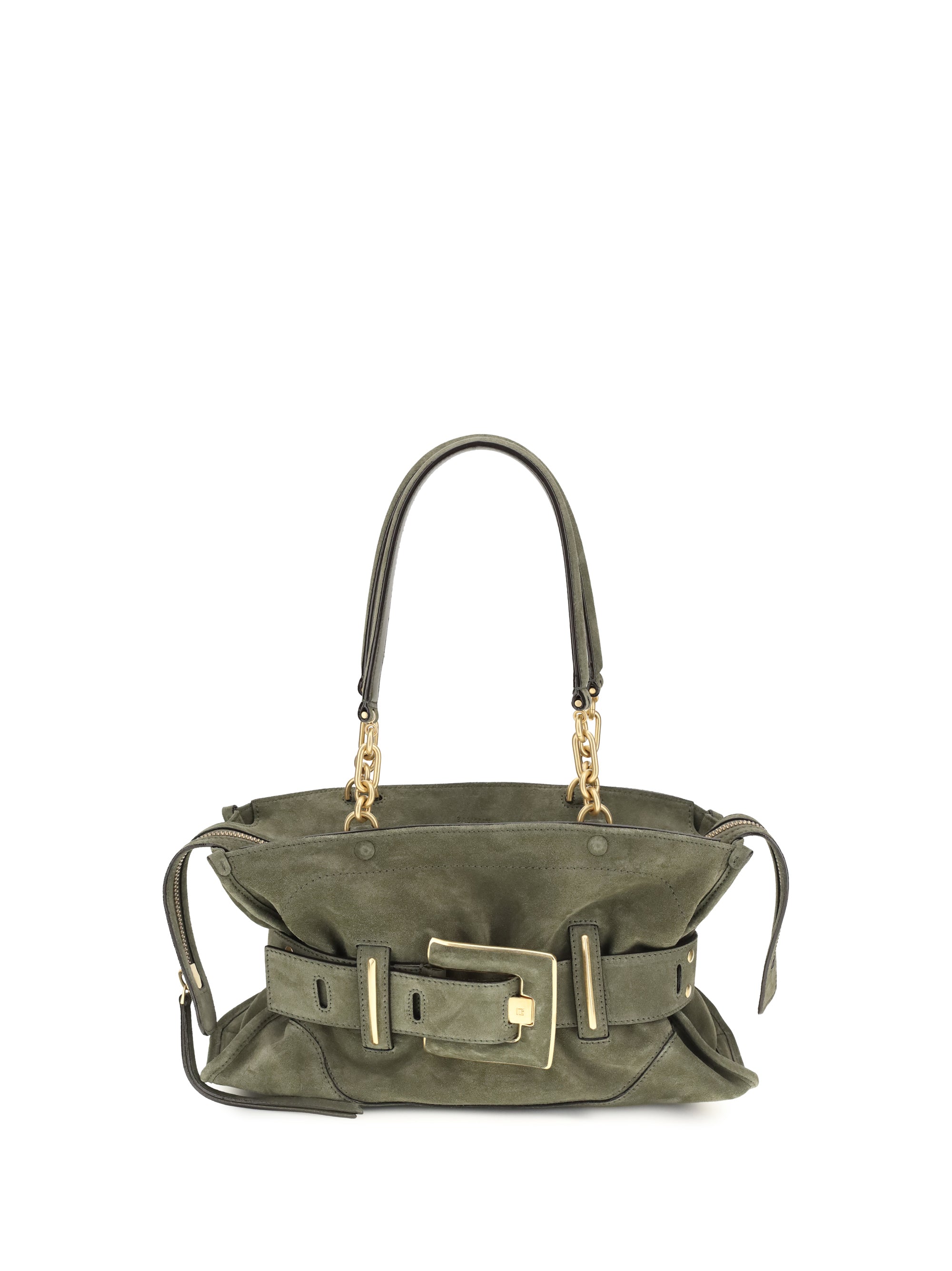 BALMAIN Balmain Women Anthem Bag In Suede Leather