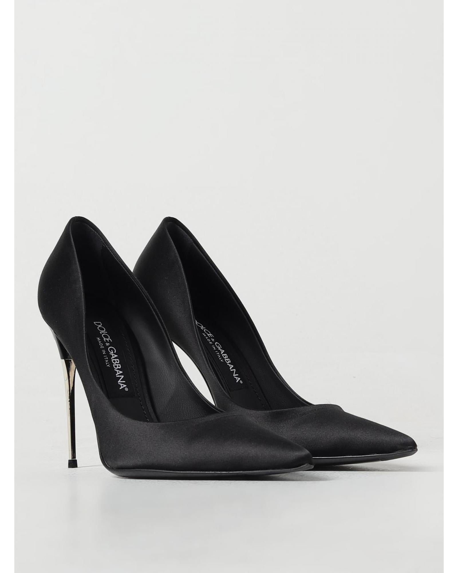 パンプス Dolce & Gabbana Black Satin Pumps Satin pumps in Black for Women | Dolce&Gabbana® US