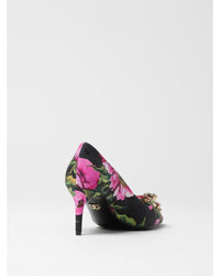 Dolce & Gabbana Floral Pumps Crystal Embellishment Women Pink Pumps & Heels
