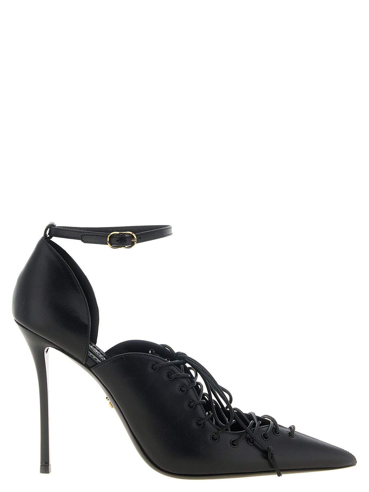DOLCE&GABBANA Dolce&Gabbana Women Leather Pumps With Lace-Up