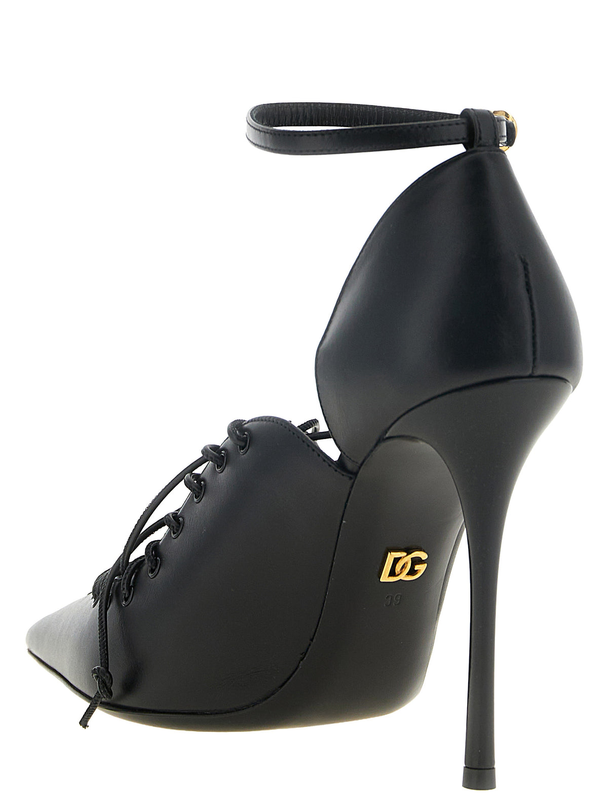DOLCE&GABBANA Dolce&Gabbana Women Leather Pumps With Lace-Up