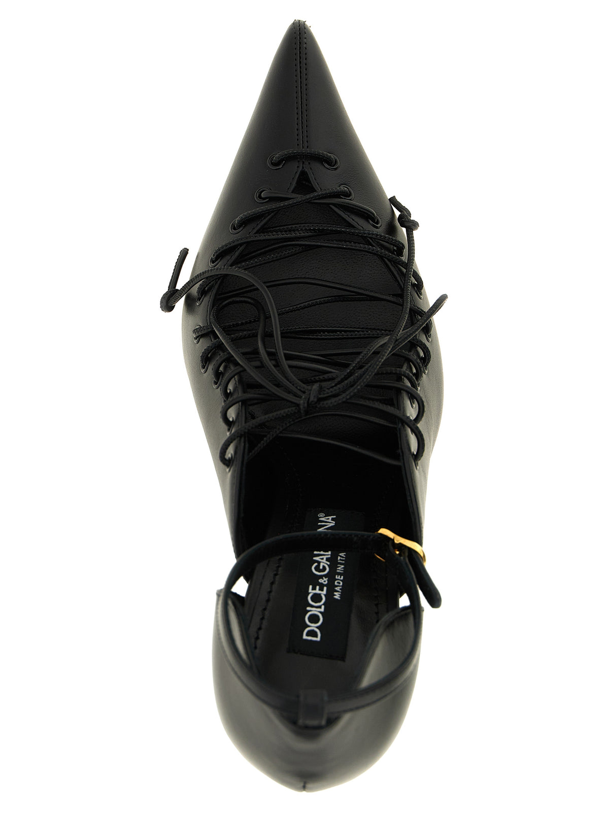 DOLCE&GABBANA Dolce&Gabbana Women Leather Pumps With Lace-Up