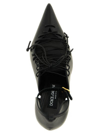 DOLCE&GABBANA Dolce&Gabbana Women Leather Pumps With Lace-Up