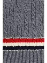 THOM BROWNE Thom Browne Men Cable-Knit Cricket V-Neck Vest