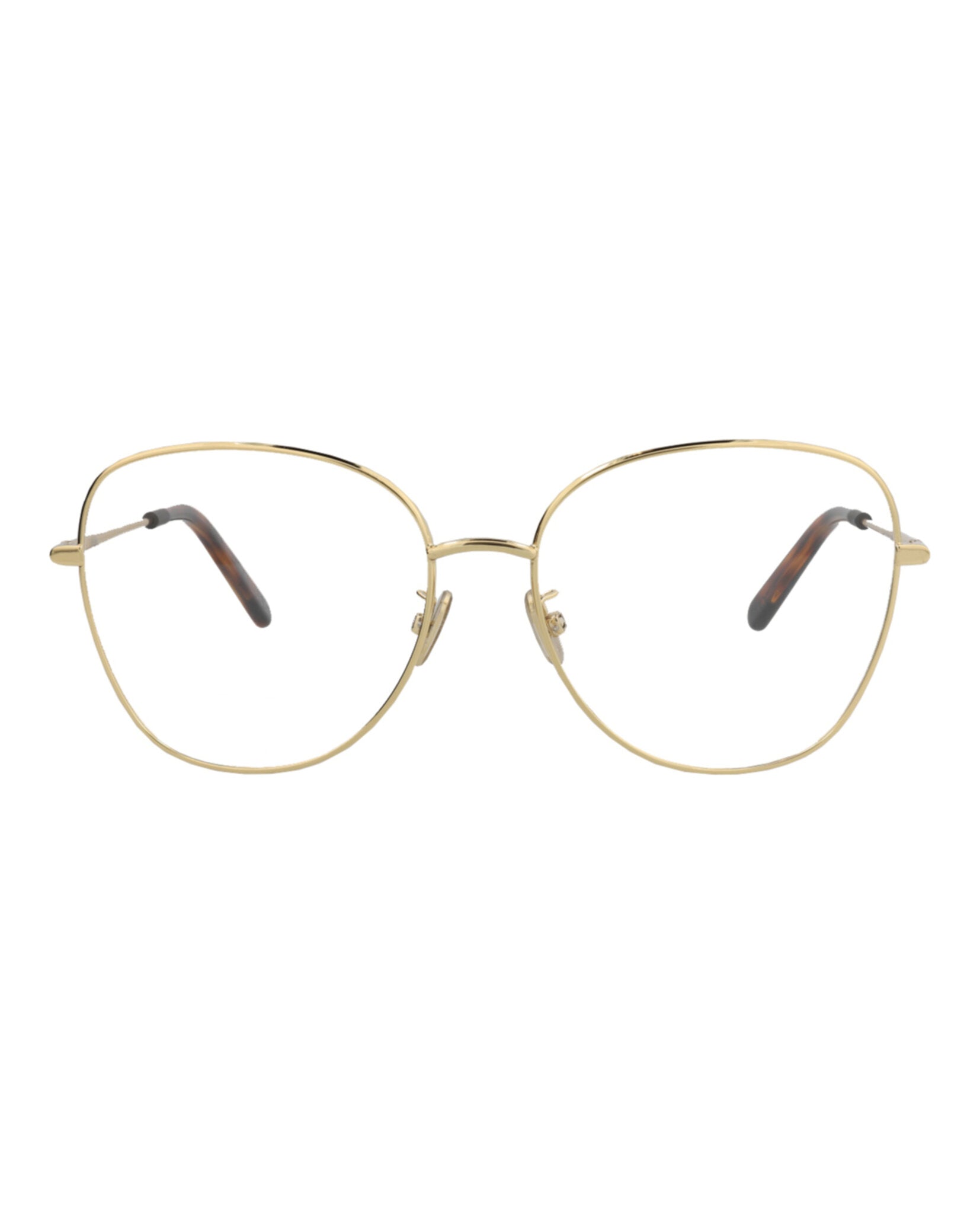 Dior Womens Cat Eye Gold Gold Transparent Fashion Designer Eyewear Gold Gold Transparent