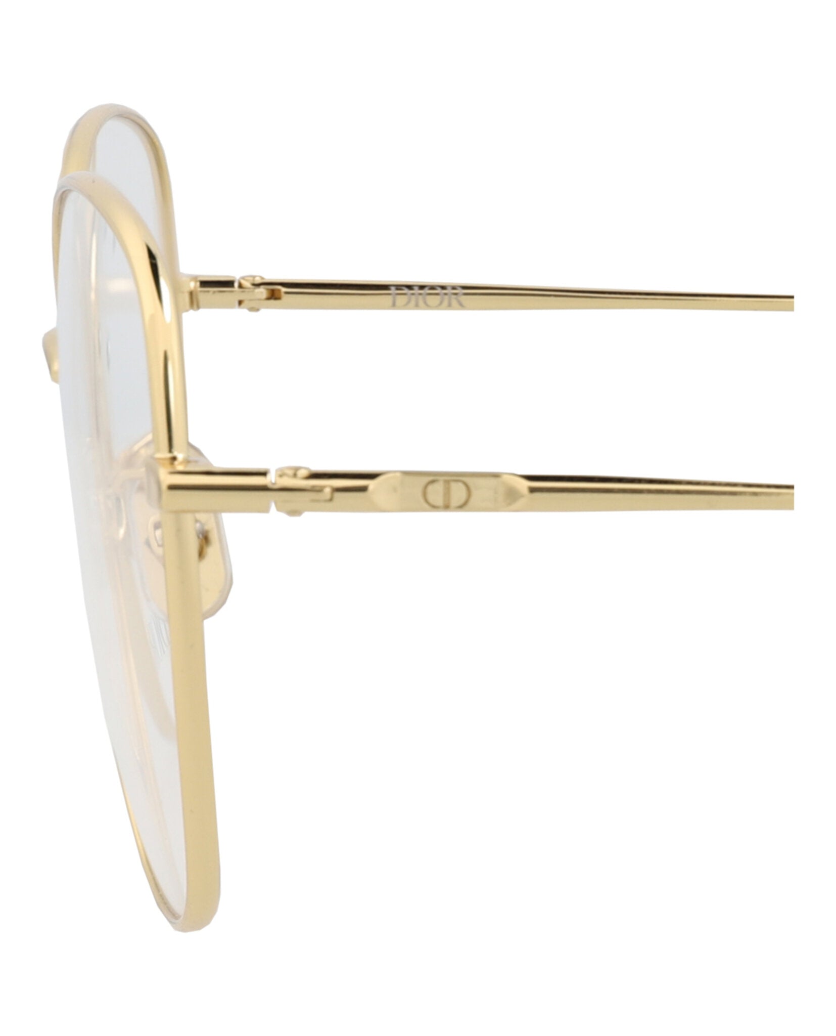 Dior Womens Cat Eye Gold Gold Transparent Fashion Designer Eyewear