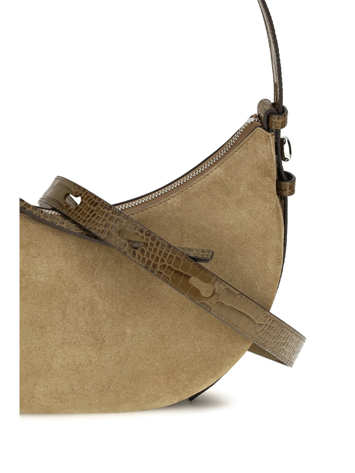 TORY BURCH Tory Burch Women Romy Suede Crescent Shoulder Bag