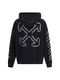 Off-White Men Chain Araldic Arrow Skate Hoodie