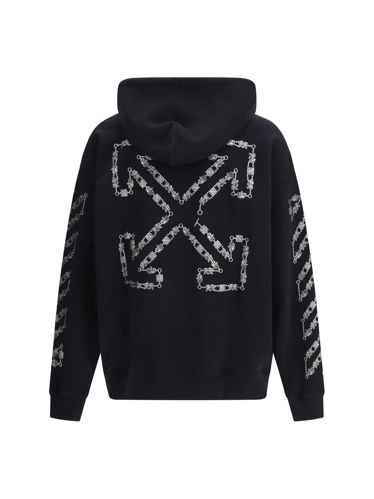 Off-White Men Chain Araldic Arrow Skate Hoodie