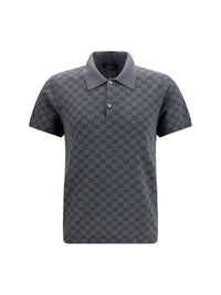 GUCCI Gucci Men Gg Jacquard Wool And Silk Polo Shirt
