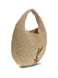 SAINT LAURENT Saint Laurent Women Icare Hobo Bag In Raffia