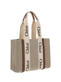 Chloé Women Woody Canvas Shoulder Bag