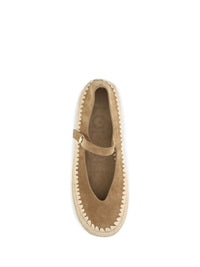 LOEWE Loewe Women Rio Suede And Raffia Mary Jane Espadrillas
