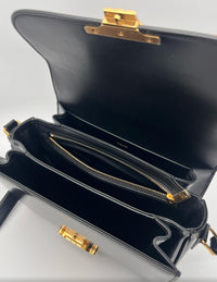 CELINE CLASSIQUE TRIOMPHE BAG IN SHINY CALFSKIN 187363 - BLACK