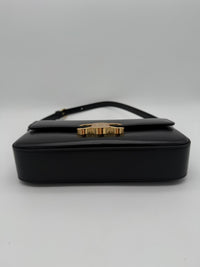 CELINE SHOULDER BAG CLAUDE IN SHINY CALFSKIN 194143 - BLACK