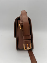 CELINE TEEN TRIOMPHE BAG IN SHINY CALFSKIN 188423 - BRONZE