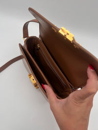 CELINE TEEN TRIOMPHE BAG IN SHINY CALFSKIN 188423 - BRONZE