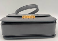 CELINE CLASSIQUE TRIOMPHE BAG IN SHINY CALFSKIN 187363 - DARK GREY (BLUE GRIS)