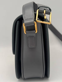CELINE CLASSIQUE TRIOMPHE BAG IN SHINY CALFSKIN 187363 - DARK GREY (BLUE GRIS)