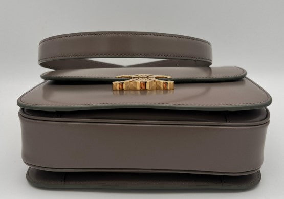 CELINE CLASSIQUE TRIOMPHE BAG IN SHINY CALFSKIN 187363 - PEBBLE (Gallet)