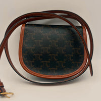TRIOMPHE CANVAS AND CALFSKIN MINI BAG 196702 - TAN Small